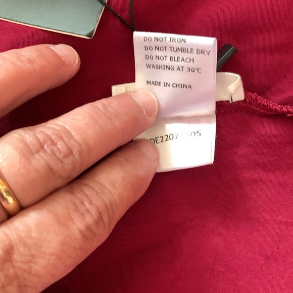 Pinup Fashion 18W Raspberry dress. NWOT. Adjustable top. - Picture 6 of 6